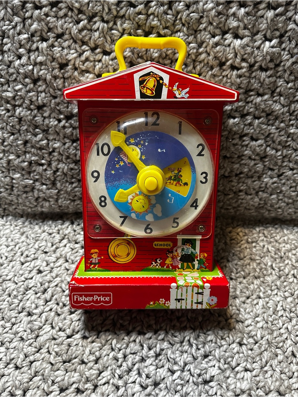 Fisher-Price Teaching Clock: Tested & Works